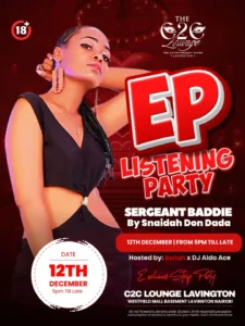 Get ready to strip away your inhibitions and turn up with me at the Sergeant Baddie Extended Pl