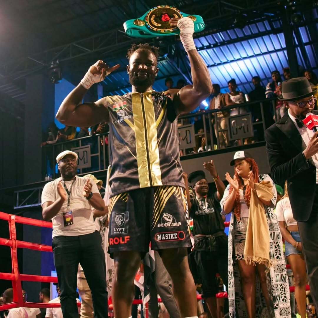 We Took It Home! 🤪Meet the New East and Central African Cruiserweight Champion.De Champ gets i (3)